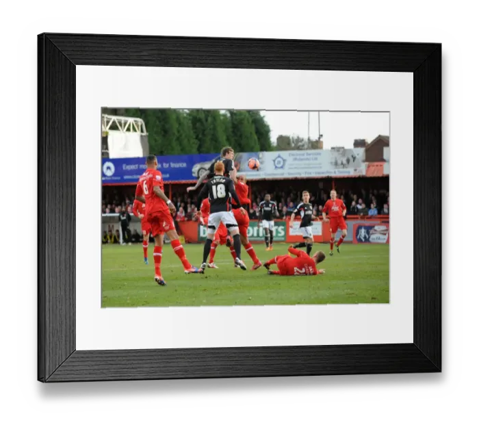 Framed Print : Aden Flint Heads the Ball for Bristol City in FA Cup Second Round Match against Tamworth Framed Print : Aden Flint Heads the Ball for Bristol City in FA Cup Second Round Match against Tamworth