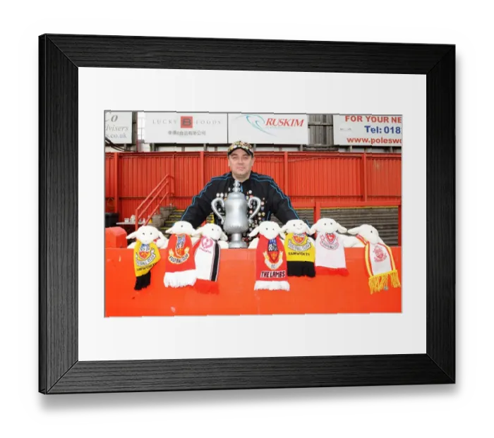 Framed Print : Tamworth Fan's Passion: FA Cup Second Round Clash vs. Bristol City Framed Print : Tamworth Fan's Passion: FA Cup Second Round Clash vs. Bristol City