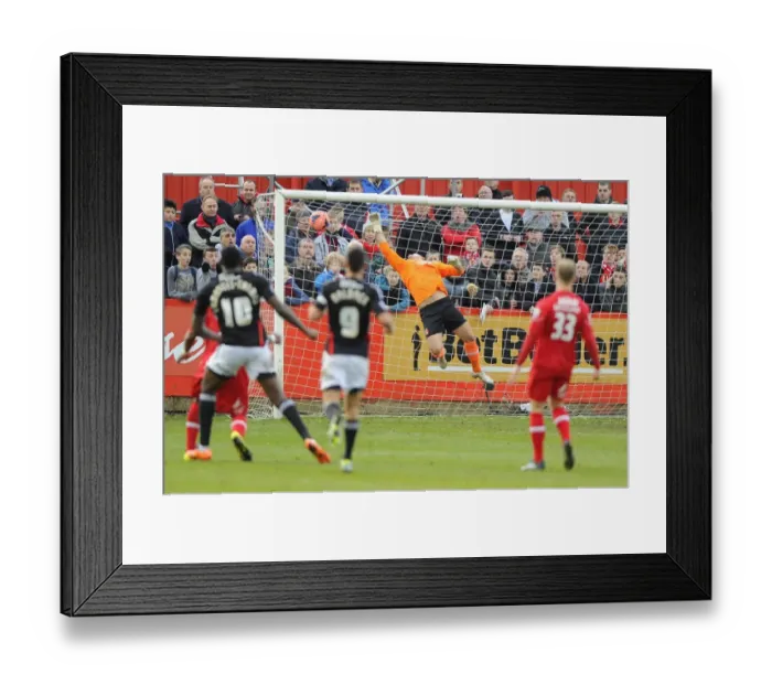 Framed Print : Jay Emmanuel-Thomass Stunning Goal Past Tamworth's Cameron Belford - FA Cup Second Round, Tamworth v Bristol City Framed Print : Jay Emmanuel-Thomass Stunning Goal Past Tamworth's Cameron Belford - FA Cup Second Round, Tamworth v Bristol City