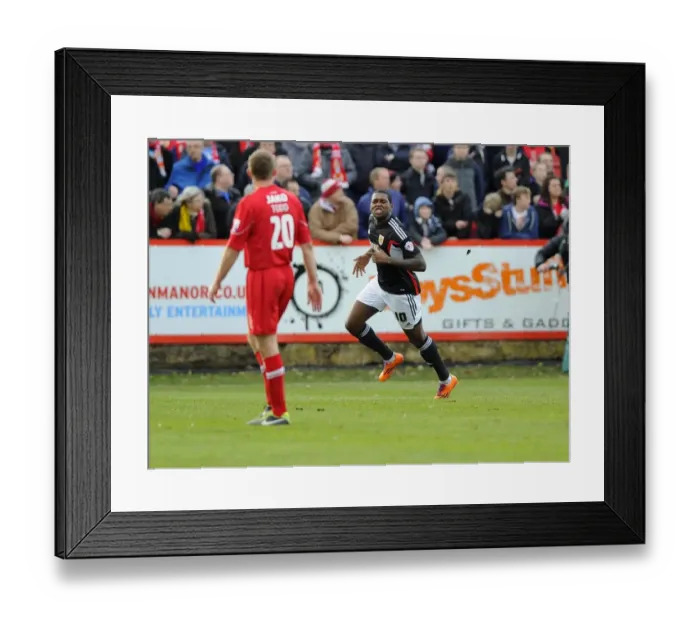 Framed Print : Jay Emmanuel-Thomas's Goal Celebration: Tamworth vs. Bristol City, FA Cup Second Round