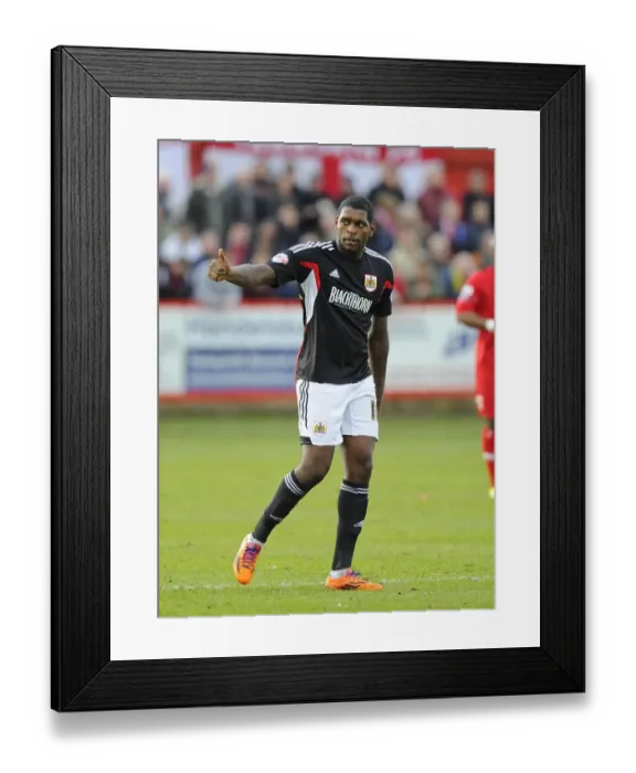 Framed Print : Euphoria Unleashed: Jay Emmanuel-Thomas's FA Cup Goal Celebration for Bristol City
