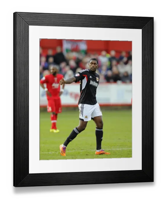 Framed Print : Euphoria Unleashed: Jay Emmanuel-Thomas's Thrilling FA Cup Goal Celebration for Bristol City Framed Print : Euphoria Unleashed: Jay Emmanuel-Thomas's Thrilling FA Cup Goal Celebration for Bristol City