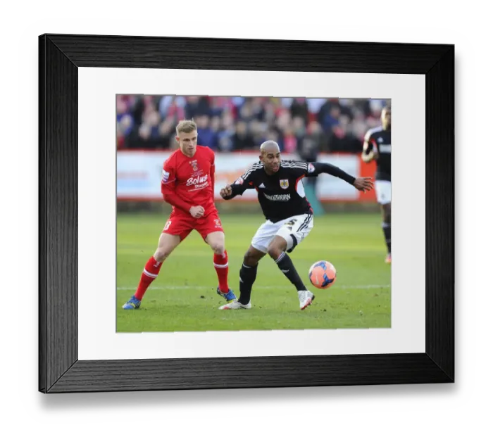 Framed Print : Battling for Supremacy: Marvin Elliott vs. David Morgan in FA Cup Clash Framed Print : Battling for Supremacy: Marvin Elliott vs. David Morgan in FA Cup Clash