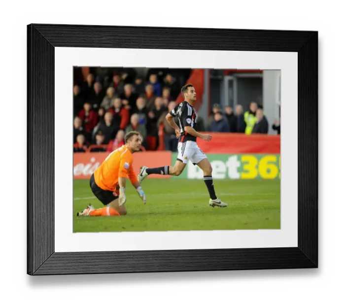 Framed Print : Sam Baldock Scores the Game-Winning Goal for Bristol City in FA Cup Second Round Against Tamworth Framed Print : Sam Baldock Scores the Game-Winning Goal for Bristol City in FA Cup Second Round Against Tamworth