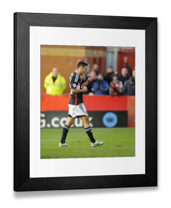 Framed Print : Bristol City's Sam Baldock Celebrates Euphoric FA Cup Goal Framed Print : Bristol City's Sam Baldock Celebrates Euphoric FA Cup Goal
