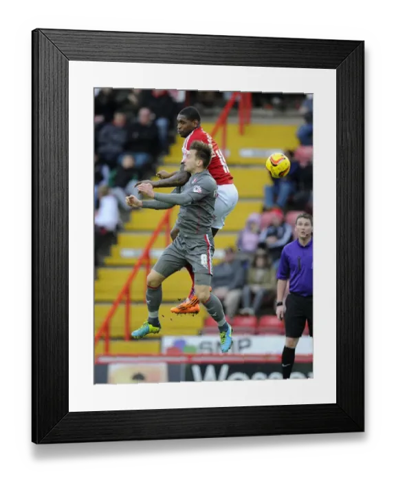 Framed Print : Battling for Supremacy: Jay Emmanuel-Thomas vs. Lee Frecklington in Bristol City vs. Rotherham United Framed Print : Battling for Supremacy: Jay Emmanuel-Thomas vs. Lee Frecklington in Bristol City vs. Rotherham United
