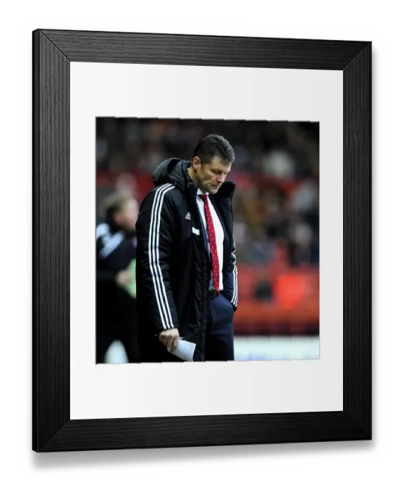 Framed Print : Steve Cotterill Leads Bristol City in Sky Bet League One Clash Against Rotherham United (December 2013)