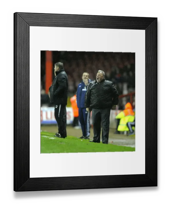 Framed Print : Steve Evans Leads Rotherham United Against Bristol City, Sky Bet League One, 14th December 2013 Framed Print : Steve Evans Leads Rotherham United Against Bristol City, Sky Bet League One, 14th December 2013