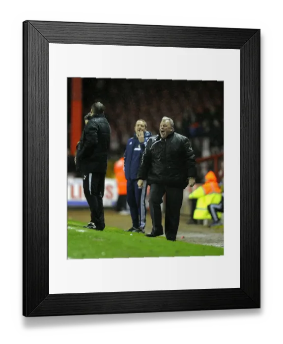 Framed Print : Steve Evans Goes Head-to-Head with Bristol City in Sky Bet League One Clash, December 2013 Framed Print : Steve Evans Goes Head-to-Head with Bristol City in Sky Bet League One Clash, December 2013