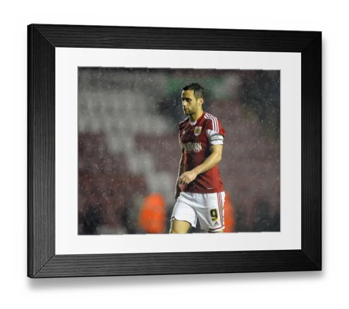 Framed Print : Bristol City's Sam Baldock Looks Disappointed After Loss to Rotherham United Framed Print : Bristol City's Sam Baldock Looks Disappointed After Loss to Rotherham United
