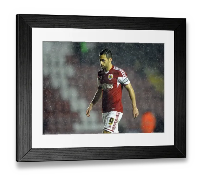 Framed Print : Sam Baldock's Disappointment: Bristol City's Loss to Rotherham United Framed Print : Sam Baldock's Disappointment: Bristol City's Loss to Rotherham United