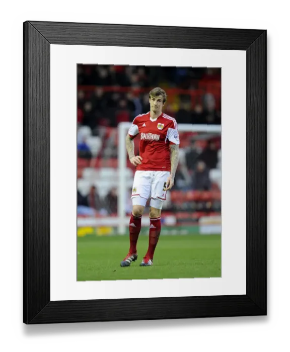 Framed Print : Aden Flint of Bristol City in Action Against Rotherham United, December 14, 2013