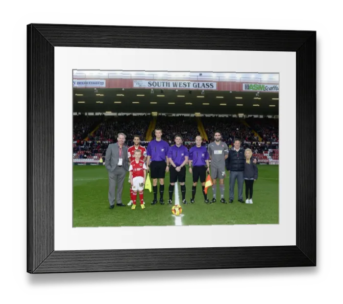 Framed Print : Football Rivalry: Bristol City vs Rotherham United at Ashton Gate (December 2013) - A Clash in Sky Bet League One
