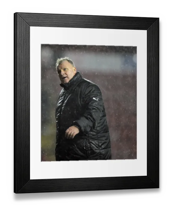 Framed Print : Steve Evans and Rotherham United Face Off Against Bristol City in Sky Bet League One (December 2013)