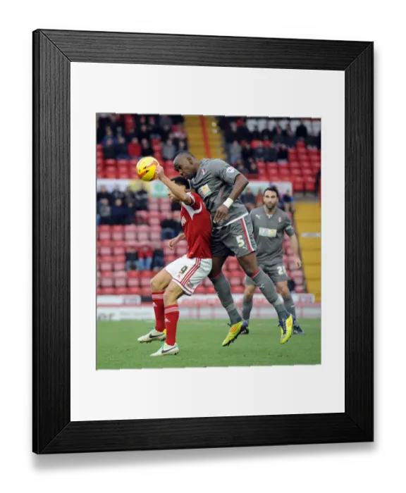 Framed Print : Battling for Supremacy: Sam Baldock vs. Claude Davis in Bristol City vs. Rotherham United Framed Print : Battling for Supremacy: Sam Baldock vs. Claude Davis in Bristol City vs. Rotherham United