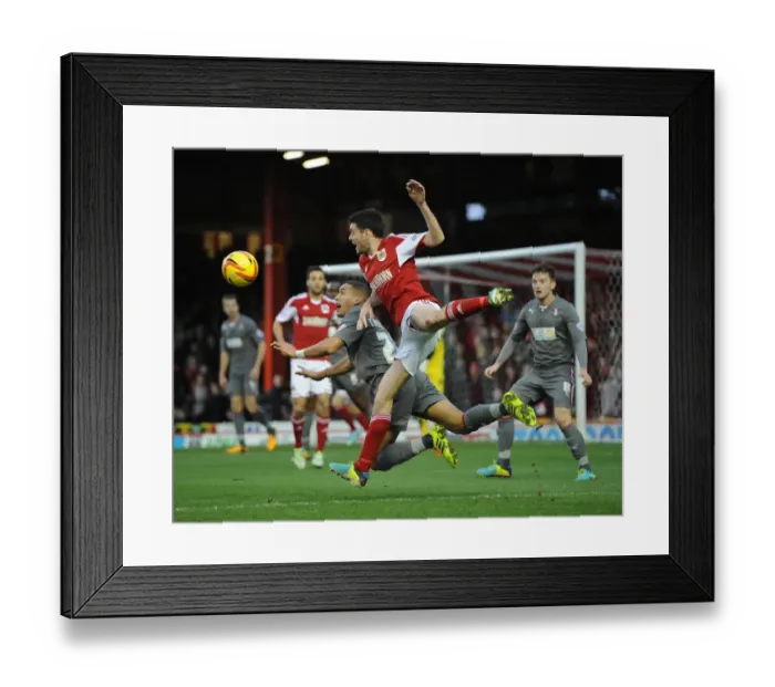 Framed Print : Bristol City vs Rotherham United: Moloney Fouls Tavernier (Sky Bet League One)