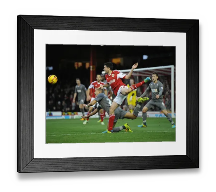 Framed Print : Bristol City vs Rotherham United: Moloney Fouls Tavernier (Sky Bet League One)