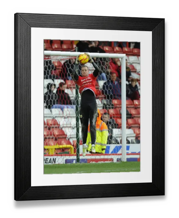 Framed Print : Bristol City FC: Elliott Parish Gears Up Ahead of Rotherham United Clash Framed Print : Bristol City FC: Elliott Parish Gears Up Ahead of Rotherham United Clash