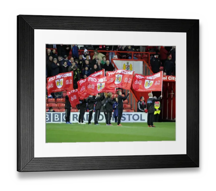 Framed Print : Flag-Waving Frenzy: Bristol City vs Rotherham United, Sky Bet League One (December 14, 2013)