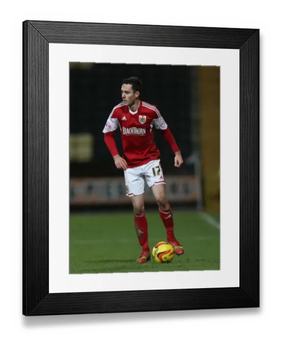 Framed Print : Greg Cunningham of Bristol City in Action Against Notts County, December 2013