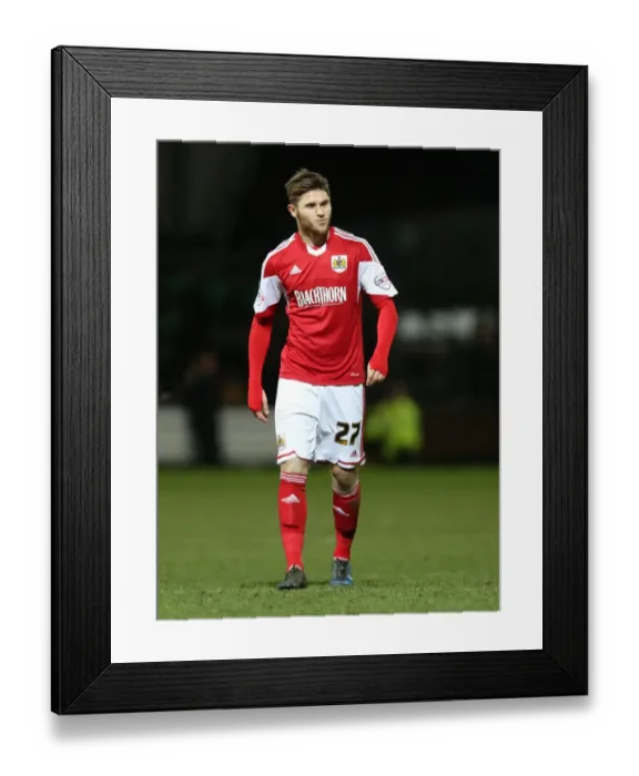 Framed Print : Wes Burns in Action: League One Clash between Notts County and Bristol City, 2013