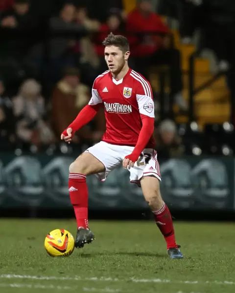 Wes Burns in Action: Notts County vs. Bristol City, League One Football Match, December 2013