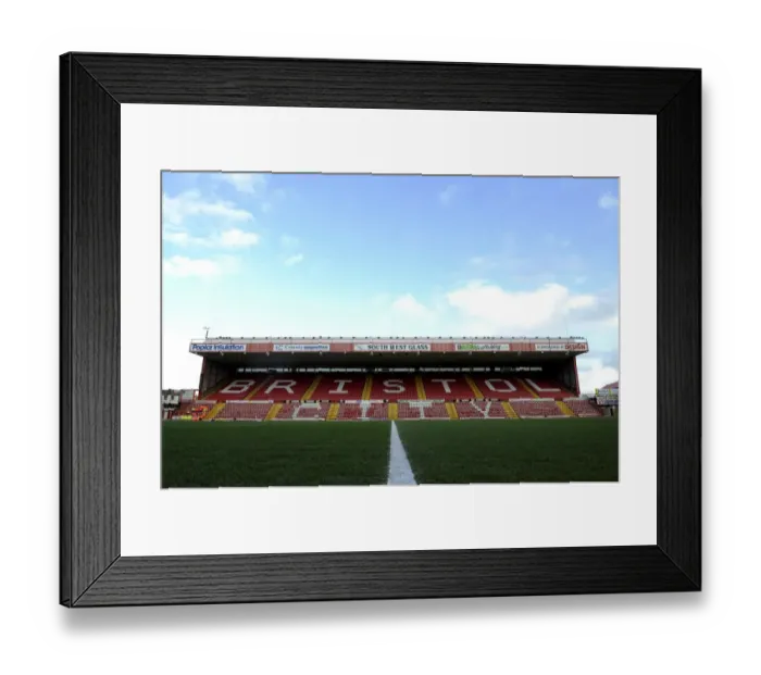 Framed Print : Bristol City vs Walsall: Intense Football Action at Ashton Gate - 26 / 12 / 2013