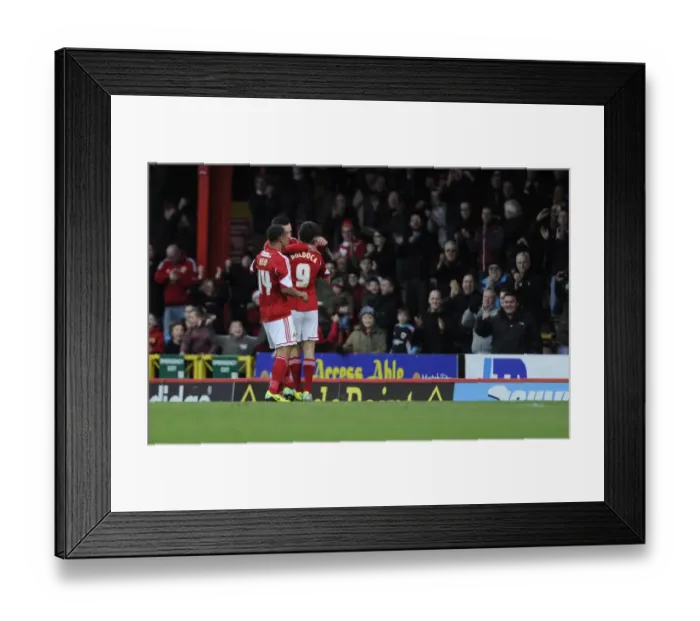 Framed Print : Bristol City's Sam Baldock Scores the Game-Winning Goal Against Walsall (December 26, 2013) Framed Print : Bristol City's Sam Baldock Scores the Game-Winning Goal Against Walsall (December 26, 2013)