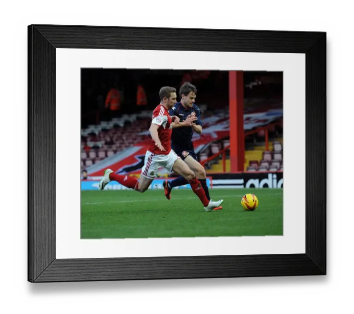 Framed Print : Bristol City vs Walsall: Intense Battle for Possession between Scott Wagstaff and Andy Taylor Framed Print : Bristol City vs Walsall: Intense Battle for Possession between Scott Wagstaff and Andy Taylor