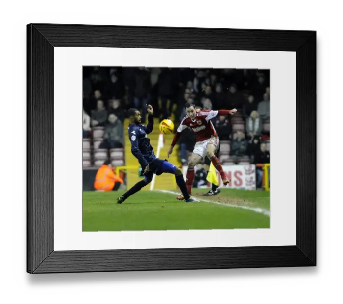 Framed Print : Bristol City vs Walsall: Greg Cunningham Clears Under Pressure