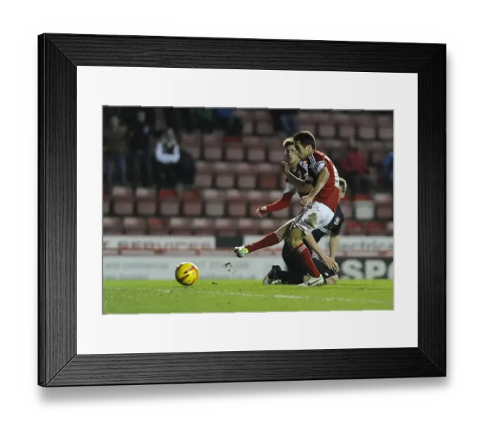 Framed Print : Bristol City's Sam Baldock Aims for Glory: A Thrilling Moment from the Bristol City vs Walsall Football Match, December 2013 Framed Print : Bristol City's Sam Baldock Aims for Glory: A Thrilling Moment from the Bristol City vs Walsall Football Match, December 2013
