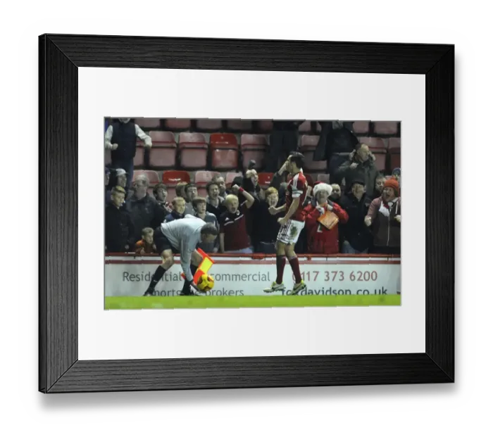 Framed Print : Bristol City vs Walsall Clash at Ashton Gate, Sky Bet League One (December 2013)