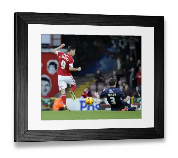 Framed Print : Bristol City vs Walsall: Sam Baldock's Shot Blocked by Andy Taylor Framed Print : Bristol City vs Walsall: Sam Baldock's Shot Blocked by Andy Taylor
