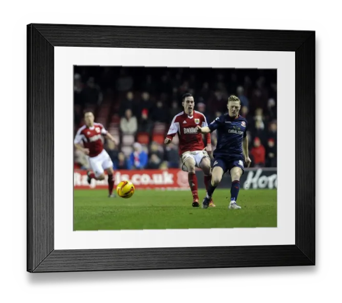 Framed Print : Bristol City vs Walsall: Greg Cunningham Closes In