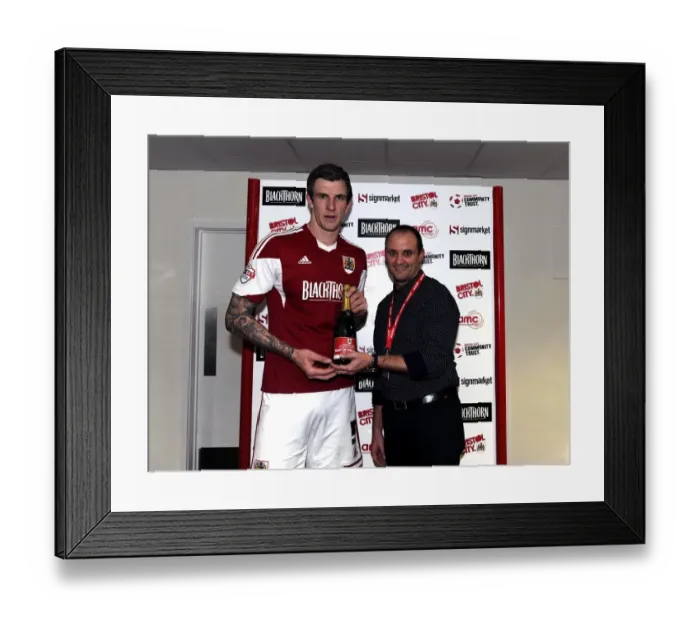 Framed Print : Man of the Match: Bristol City vs. Walsall, Ashton Gate, 12 / 26 / 2013 Framed Print : Man of the Match: Bristol City vs. Walsall, Ashton Gate, 12 / 26 / 2013