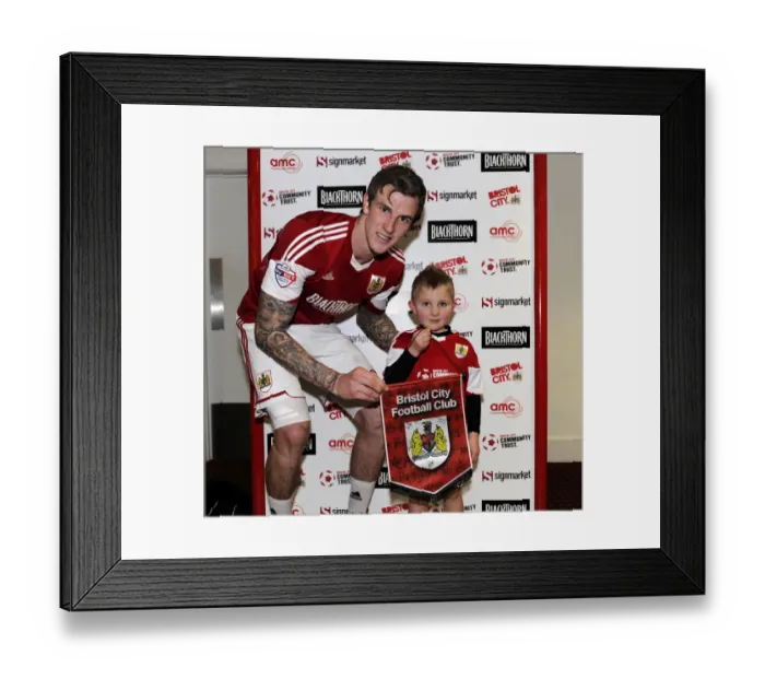Framed Print : Bristol City FC: Man of the Match Presentation vs. Walsall (Dougie Allward / JMP, 12-26-2013)