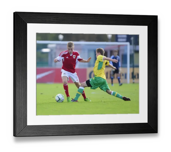 Framed Print : Joe Morrell in Action: Bristol City U18s vs. Sheffield United Framed Print : Joe Morrell in Action: Bristol City U18s vs. Sheffield United