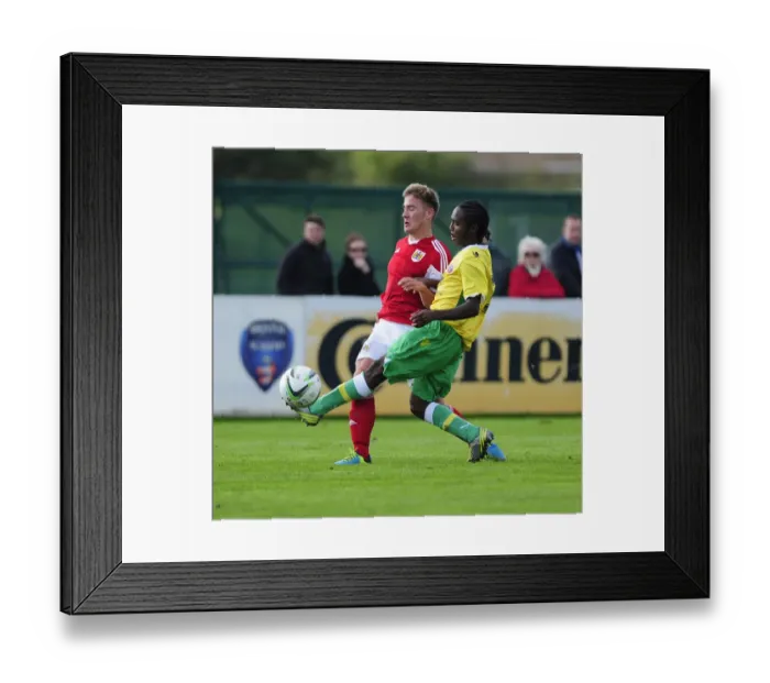 Framed Print : Intense Rivalry: Bristol City U18s vs Sheffield United U18s Football Clash