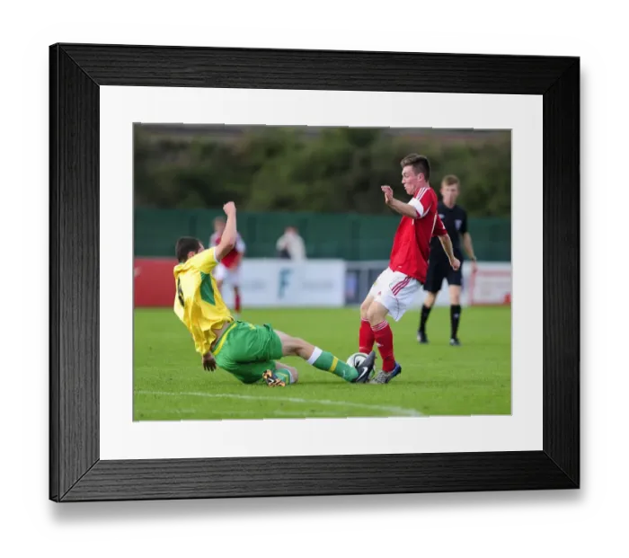 Framed Print : Youth Football Rivalry: Bristol City U18s vs Sheffield United U18s at Wise Campus