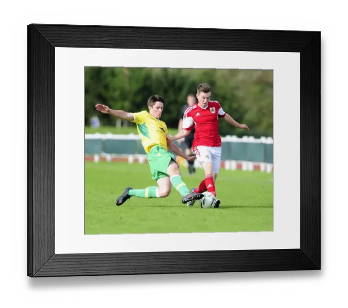 Framed Print : Bristol City U18s: Jamie Horgan Shines in Youth League Clash Against Sheffield United