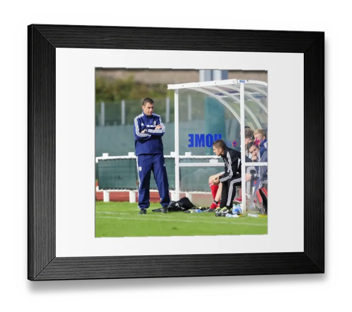 Framed Print : Bristol City U18s: Carlos Anton Leads Team Against Sheffield United in Youth League Match