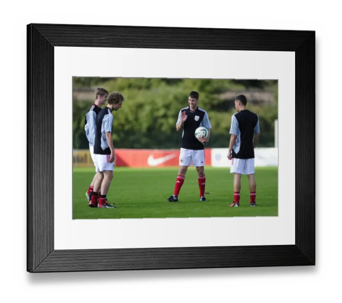 Framed Print : Youth Football Rivalry: Bristol City U18s vs Sheffield United U18s at Wise Campus Framed Print : Youth Football Rivalry: Bristol City U18s vs Sheffield United U18s at Wise Campus