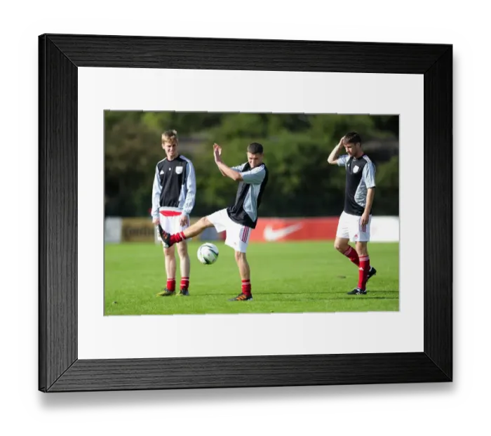 Framed Print : Youth Football Rivalry: Bristol City U18s vs Sheffield United U18s at Wise Campus Framed Print : Youth Football Rivalry: Bristol City U18s vs Sheffield United U18s at Wise Campus