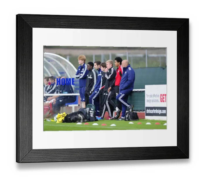 Framed Print : Youth Football Rivalry: Bristol City U18s vs Sheffield United U18s at Wise Campus Framed Print : Youth Football Rivalry: Bristol City U18s vs Sheffield United U18s at Wise Campus