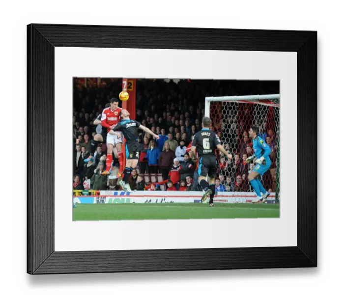 Framed Print : Bristol City's Greg Cunningham Scores the Winning Goal Against Stevenage in Sky Bet League One Framed Print : Bristol City's Greg Cunningham Scores the Winning Goal Against Stevenage in Sky Bet League One