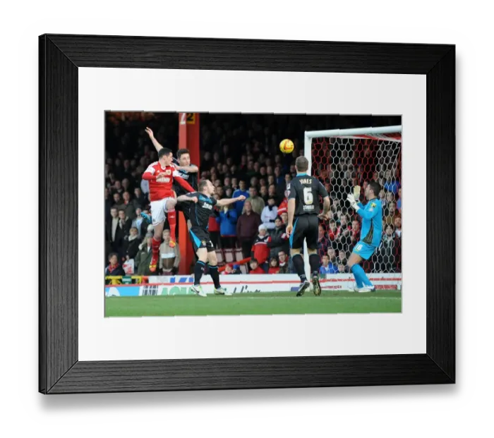Framed Print : Greg Cunningham Scores for Bristol City Against Stevenage, December 2013 Framed Print : Greg Cunningham Scores for Bristol City Against Stevenage, December 2013