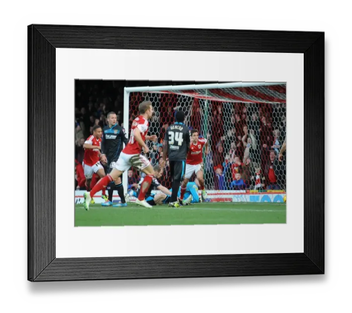 Framed Print : Bristol City's Sam Baldock Celebrates Goal Against Stevenage in Sky Bet League One (December 2013) Framed Print : Bristol City's Sam Baldock Celebrates Goal Against Stevenage in Sky Bet League One (December 2013)