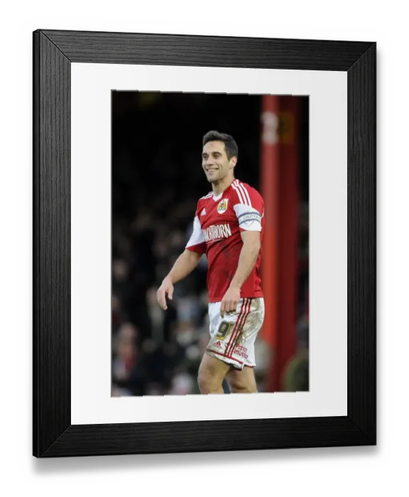 Framed Print : Bristol City's Sam Baldock in Action Against Stevenage, League One Football Match, December 2013 Framed Print : Bristol City's Sam Baldock in Action Against Stevenage, League One Football Match, December 2013