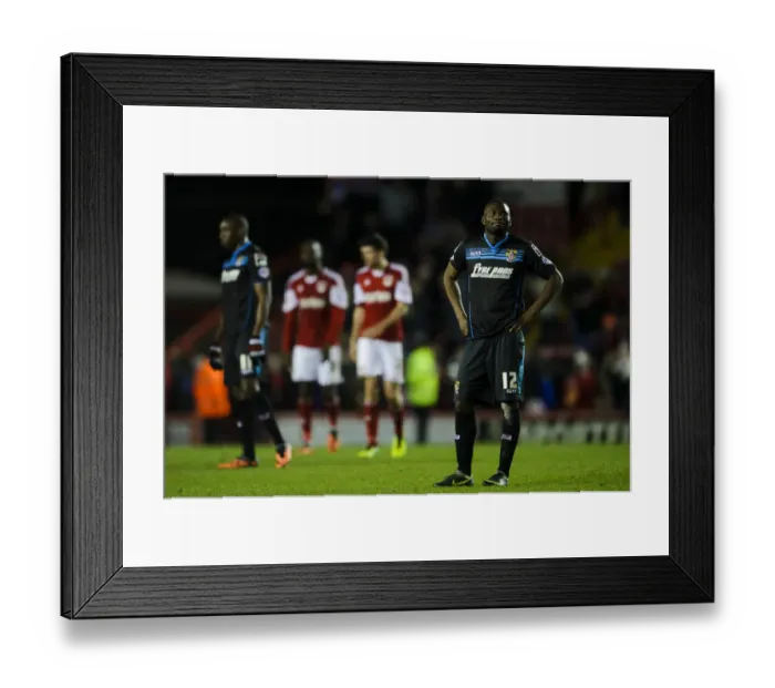 Framed Print : Bristol City's Francois Zoko Looks Disappointed After 4-1 Loss to Stevenage Framed Print : Bristol City's Francois Zoko Looks Disappointed After 4-1 Loss to Stevenage