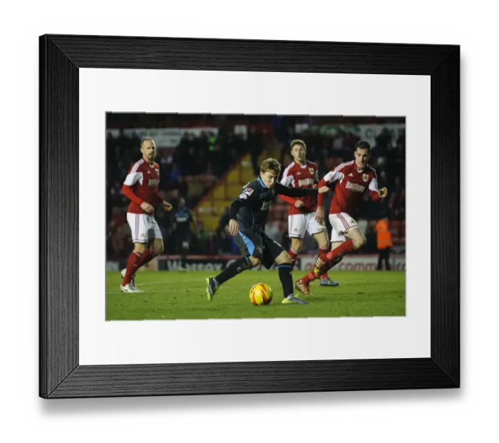 Framed Print : Luke Freeman in Action: Bristol City vs. Stevenage, Sky Bet League One (December 2013) Framed Print : Luke Freeman in Action: Bristol City vs. Stevenage, Sky Bet League One (December 2013)